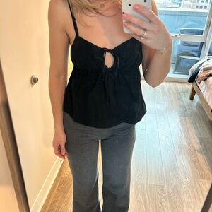 H&M Black Elastic Waist Skirt